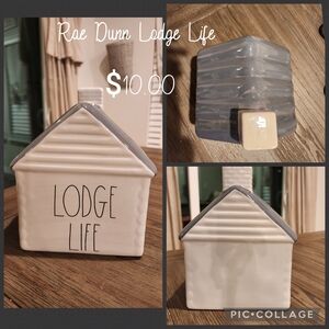 Rae Dunn White and Gray Ceramic House